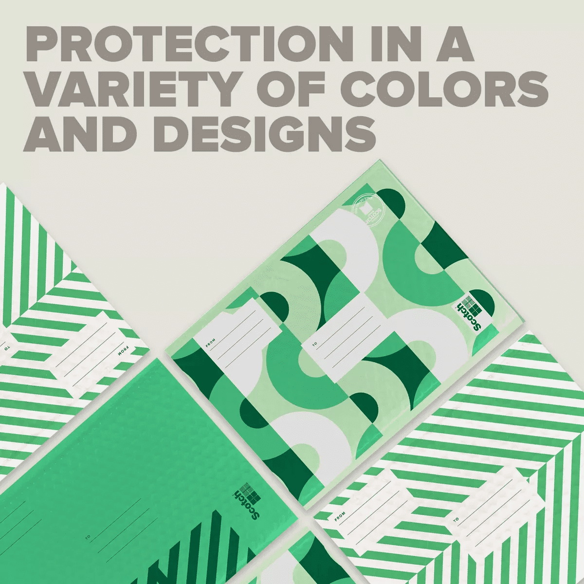 Scotch Poly Bubble Padded Mailer 3Pk Small Green - Image 4