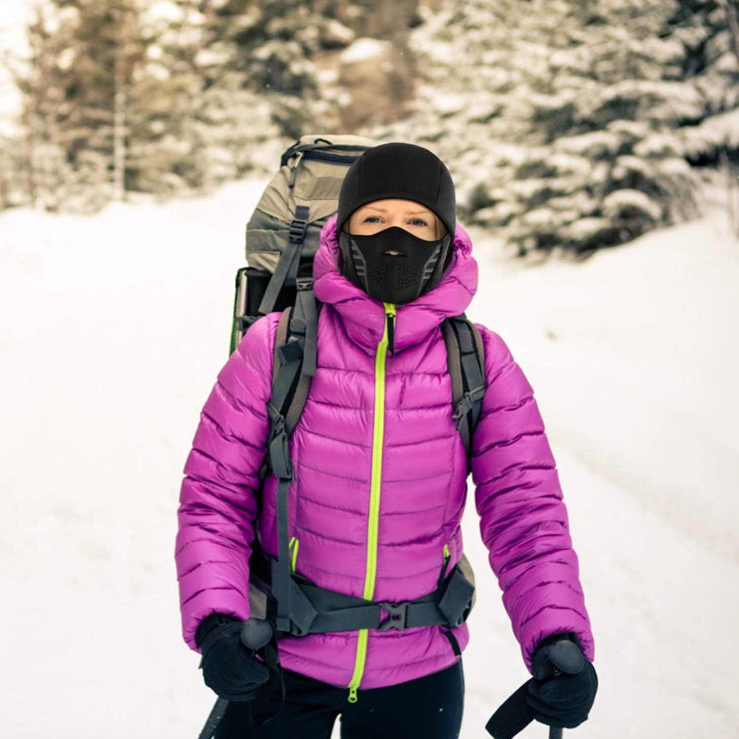 Winter Windproof Fleece Ski Mask Balaclava Headwear Motorcycle Thermal Face Mask Bandanas - Image 6