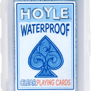 Waterproof Playing Cards, Clear Plastic Deck of Cards for Outdoor Card Games, Camping, Beach, Pool & Travel Games (1 Deck)