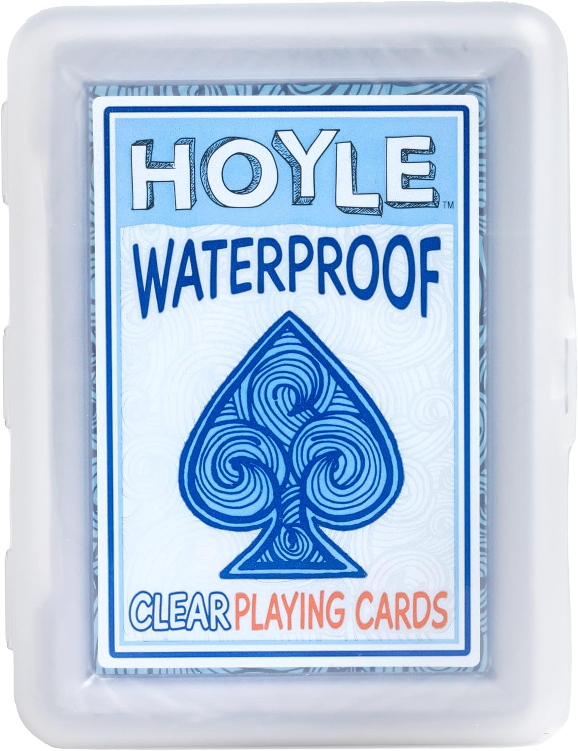 Waterproof Playing Cards, Clear Plastic Deck of Cards for Outdoor Card Games, Camping, Beach, Pool & Travel Games (1 Deck)