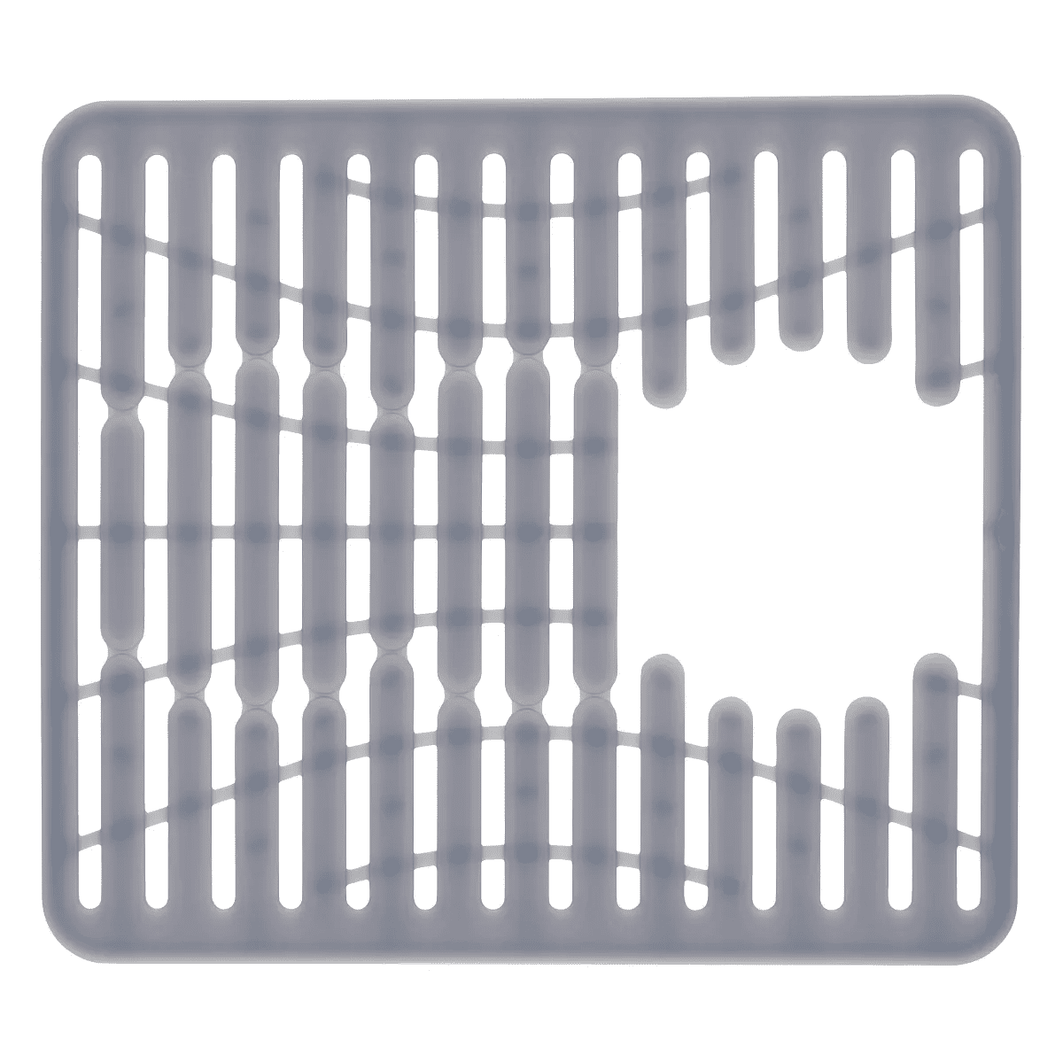 OXO 11.3" X 12.8" Silicone Sink Mat Gray: Kitchen Sink Protector & Dish Drying Mat, Machine Washable - Image 3