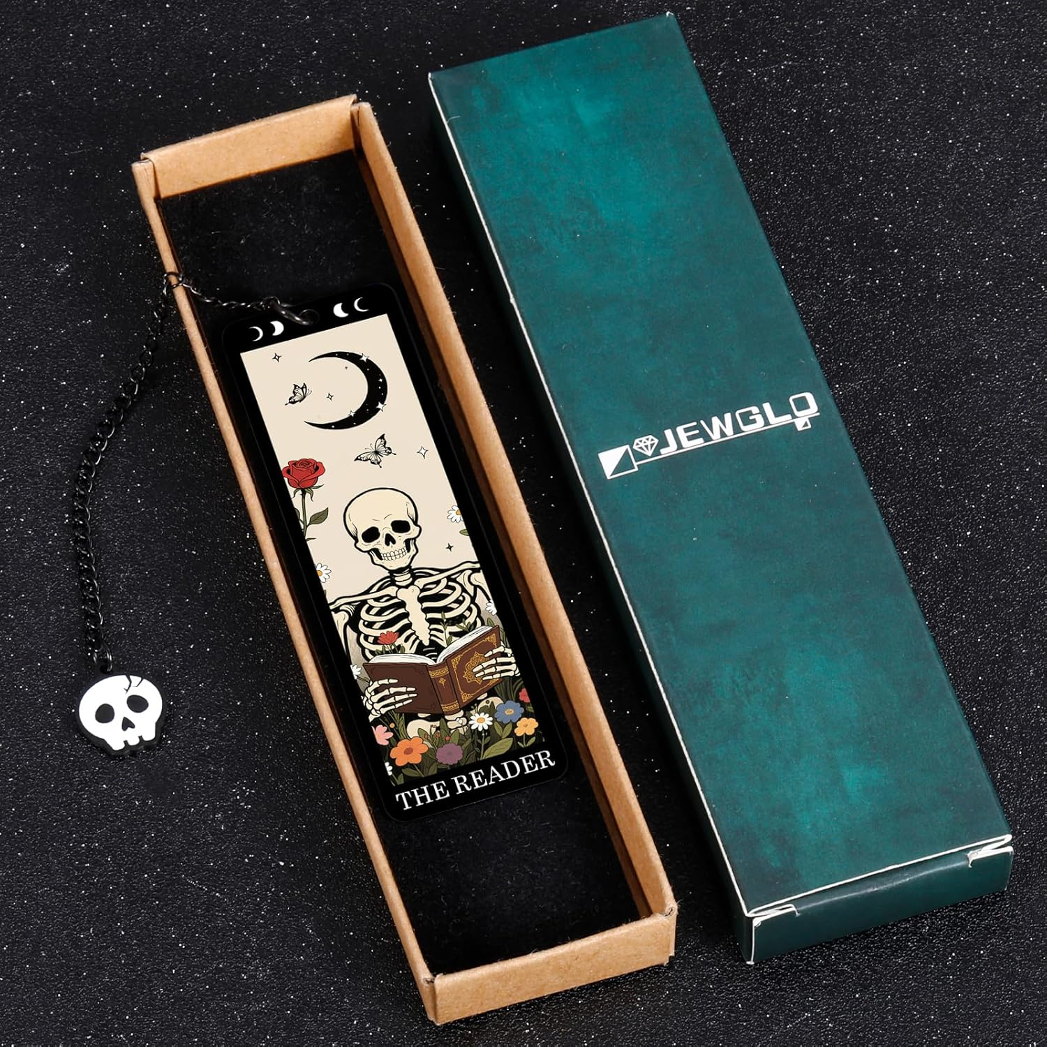 Halloween Gifts for Women Adults - Horror Bookmark Gifts Skeleton Bookmarks Dark Romance Bookmarks Funny Tarot Card Bookmark for Book Lovers - Halloween Boo Basket Items Spooky Gift Basket Stuffers - Image 8