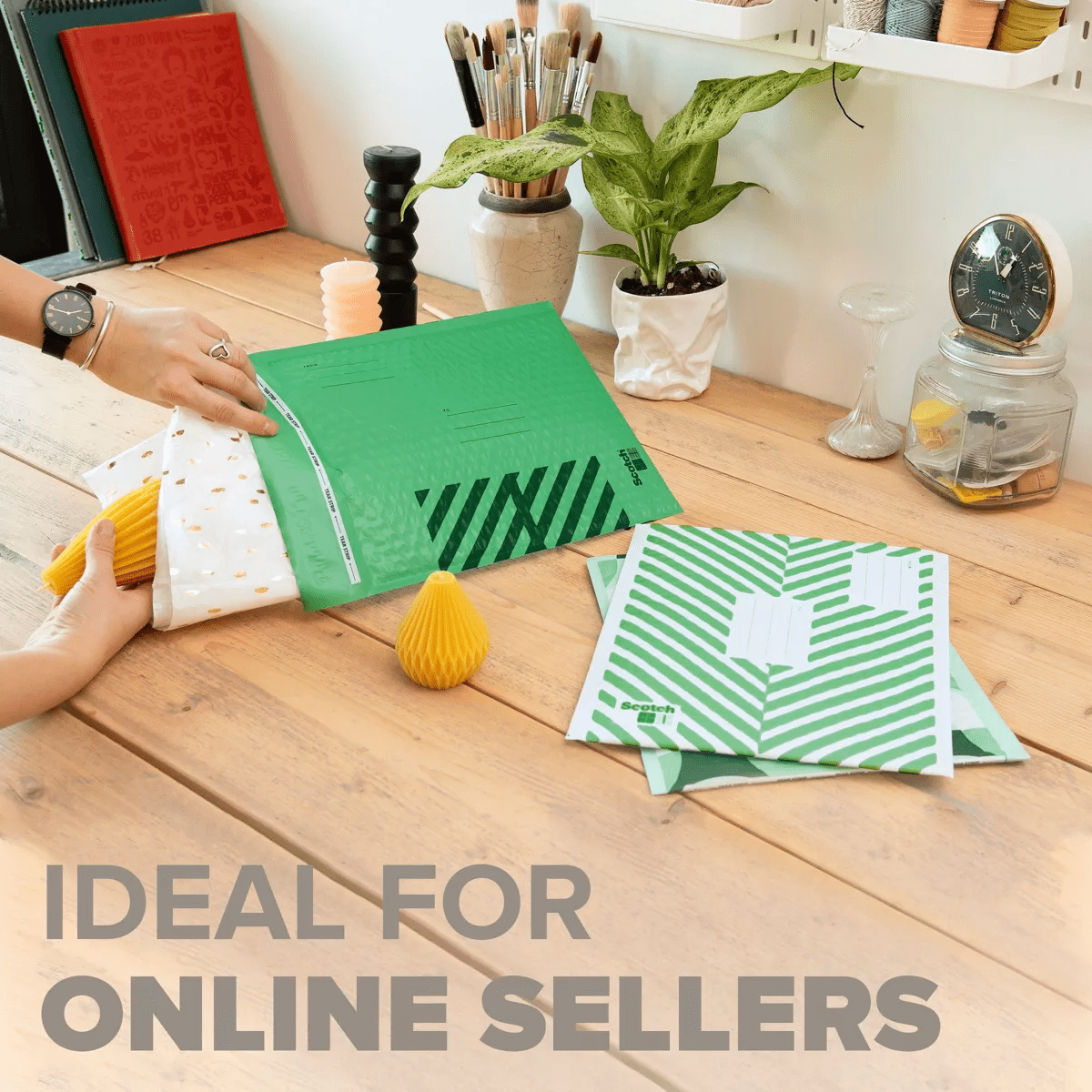 Scotch Poly Bubble Padded Mailer 3Pk Small Green - Image 3