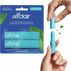 Nausea Relief Inhaler - Take Control of Motion Sickness, Morning Sickness, Medication, Stress - Fast, Natural, Drug-Free, Non-Drowsy & Portable Travel Essential - Pack of 2 Inhalers