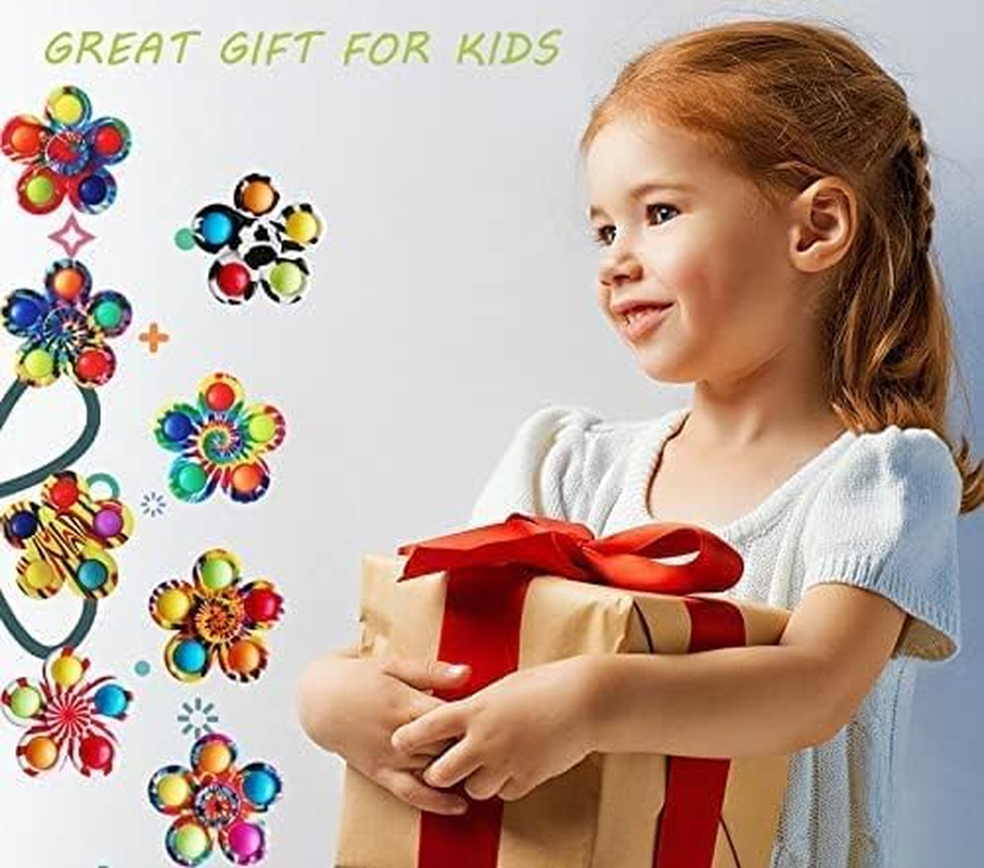 20 Pcs Fidget Spinners Pop Toys for Party Favors, Sensory Fidget Toys Bulk for Classroom Prizes, Easter Christmas Valentine Gifts for Kids Easter Basket Stuffers - Image 4