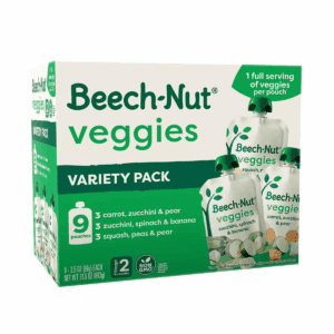 Beech-Nut Veggie Baby Food Pouch Variety Pack - 3.5Oz/9Ct