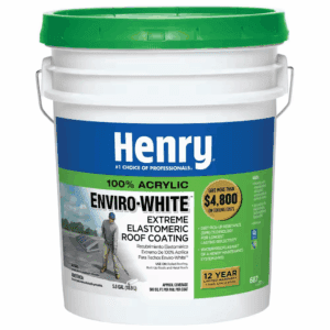 687 Enviro-White 100% Acrylic Elastomeric Reflective Roof Coating 4.75 Gal.