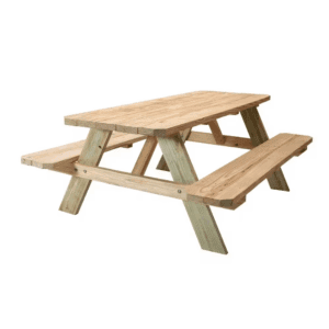 72 In. X 28.5 In. X 28.5 In. Premium Picnic Table Kit Withtreated Legs