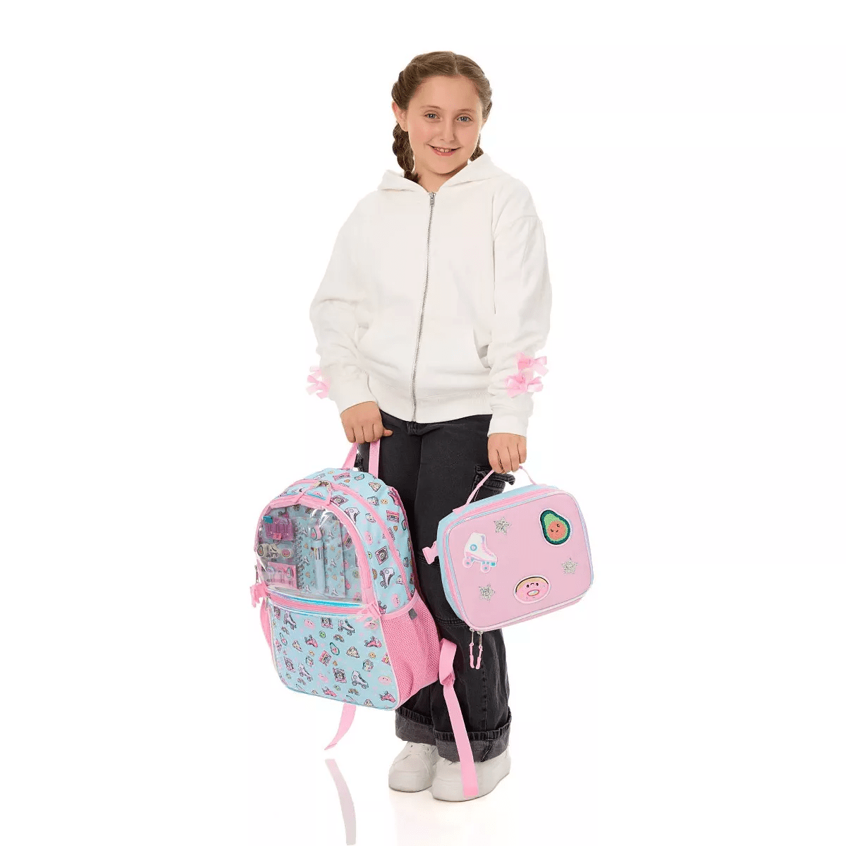 Locker Club Kids' 16L Kids Backpack with Clear Lunch Stationery - Image 14