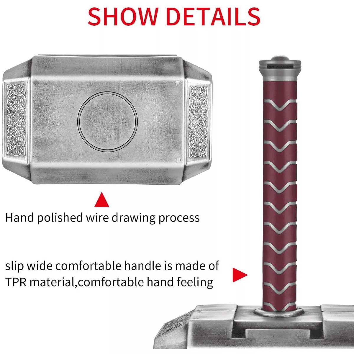 Thinkgeek, Inc. Marvel Avengers Thor'S Hammer 44-Piece Tool Set | Mjolnir Toolbox All-In-One Kit - Image 5