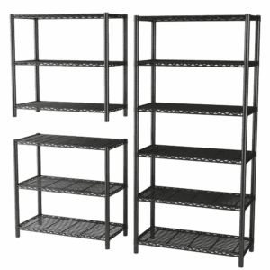6 Tiers Steel, Changeable into 2 of 3-Shelf, Garage Storage Shelving Unit in Black (36 In. W X 72 In. H X 16 In. D)