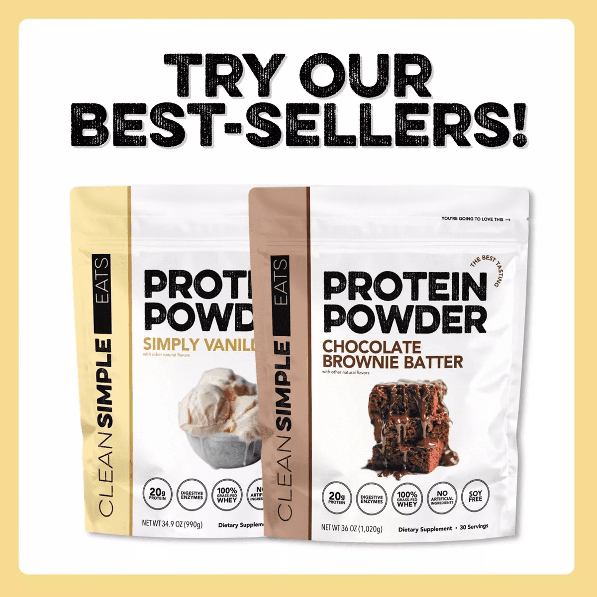 Clean Simple Eats Protein Powder - Simply Vanilla - 34.9Oz/30 Servings - Image 4