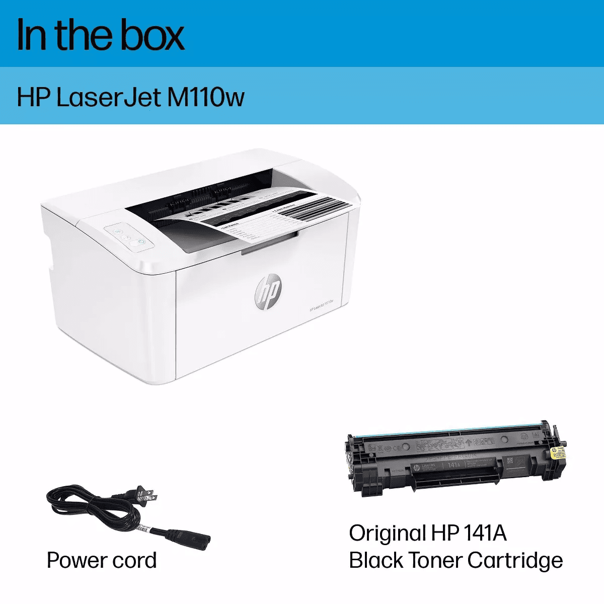 HP Laserjet M110W Wireless Black and White Laser Printer (7MD66F - Image 4