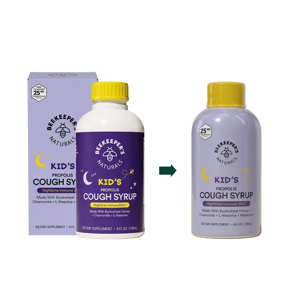 Beekeepers Naturals Kids' Nighttime Propolis Cough Syrup - 4 Fl Oz - Image 2