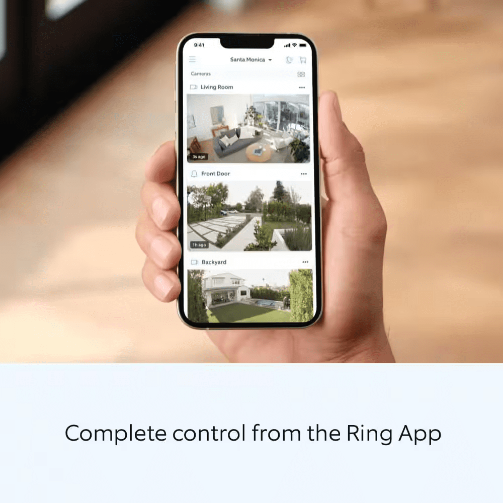 Floodlight Cam Pro - Smart Wired Outdoor Security Camera with 2-LED Lights, 3D Motion Detection, Dual Band Wifi - White - Image 8