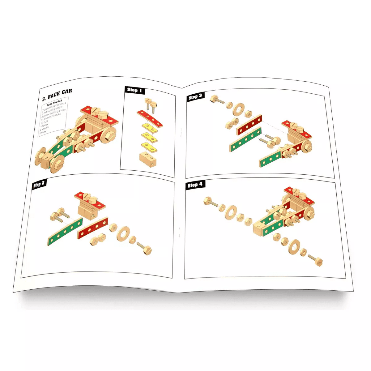 Melissa & Doug Solid Wood Project Workbench Play Building Set: Toy Tool Accessories, Creativity Educational Focus - Image 4