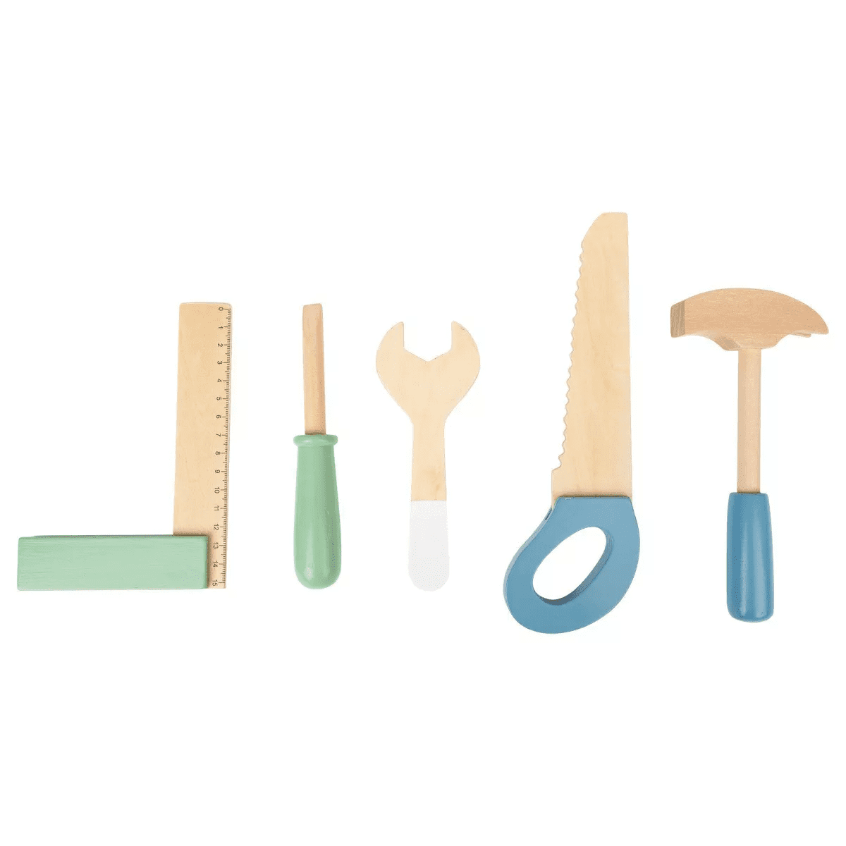 Small Foot Wooden Toys Premium Nordic Workbench: Includes 30 Pieces, Educational Toy Tools & Accessories - Image 4