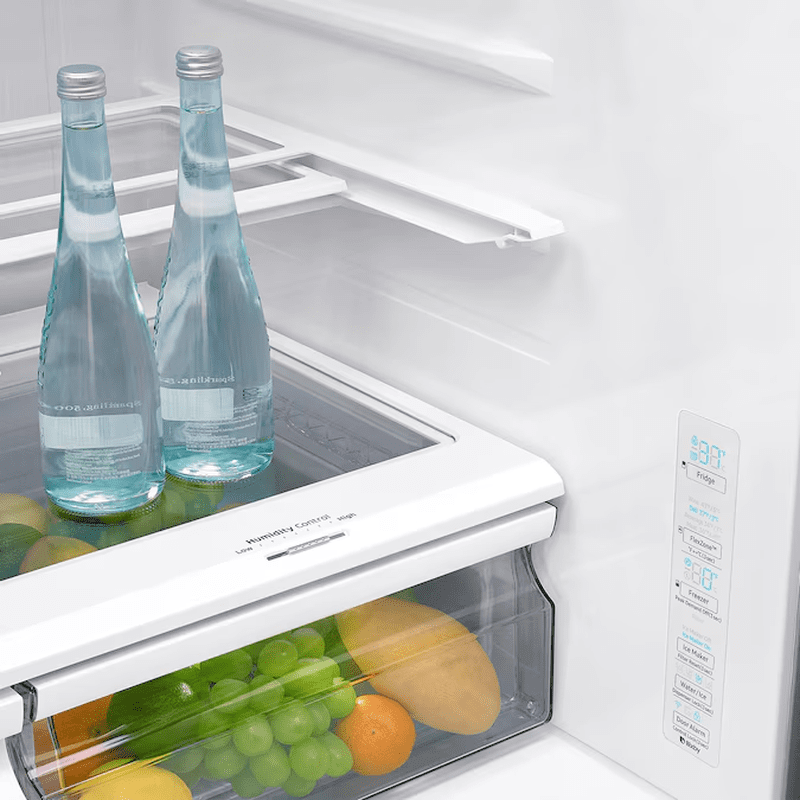 Standard-Depth with Flexzone Drawer 28-Cu Ft 4 -Door 36-In Wide Smart Compatible French Door Refrigerator with Ice Maker with Water and Ice Dispenser ( Fingerprint Resistant Stainless Steel ) ENERGY STAR Certified - Image 16