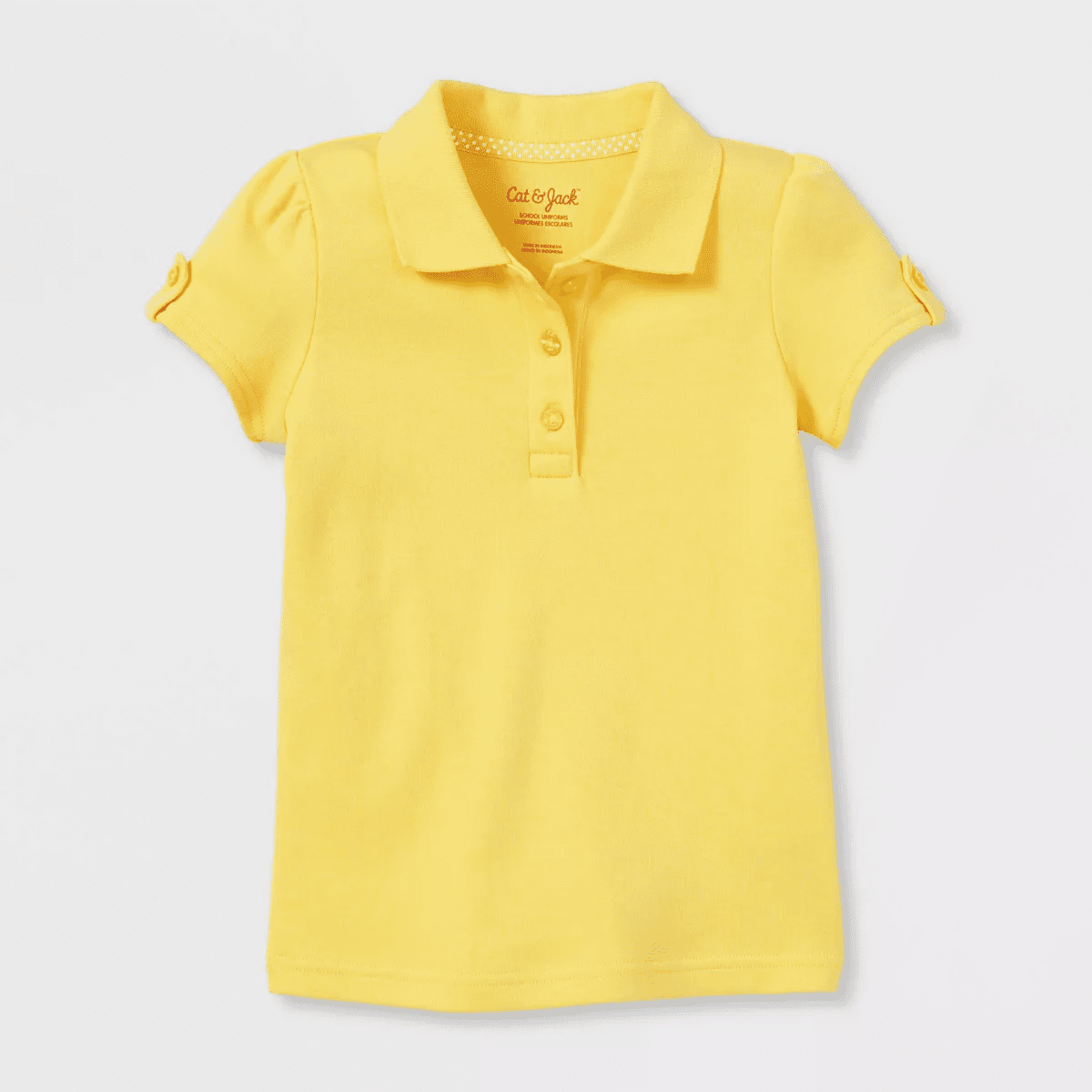 Toddler Girls' Short Sleeve Interlock Uniform Polo Shirt - Cat & Jack - Image 2