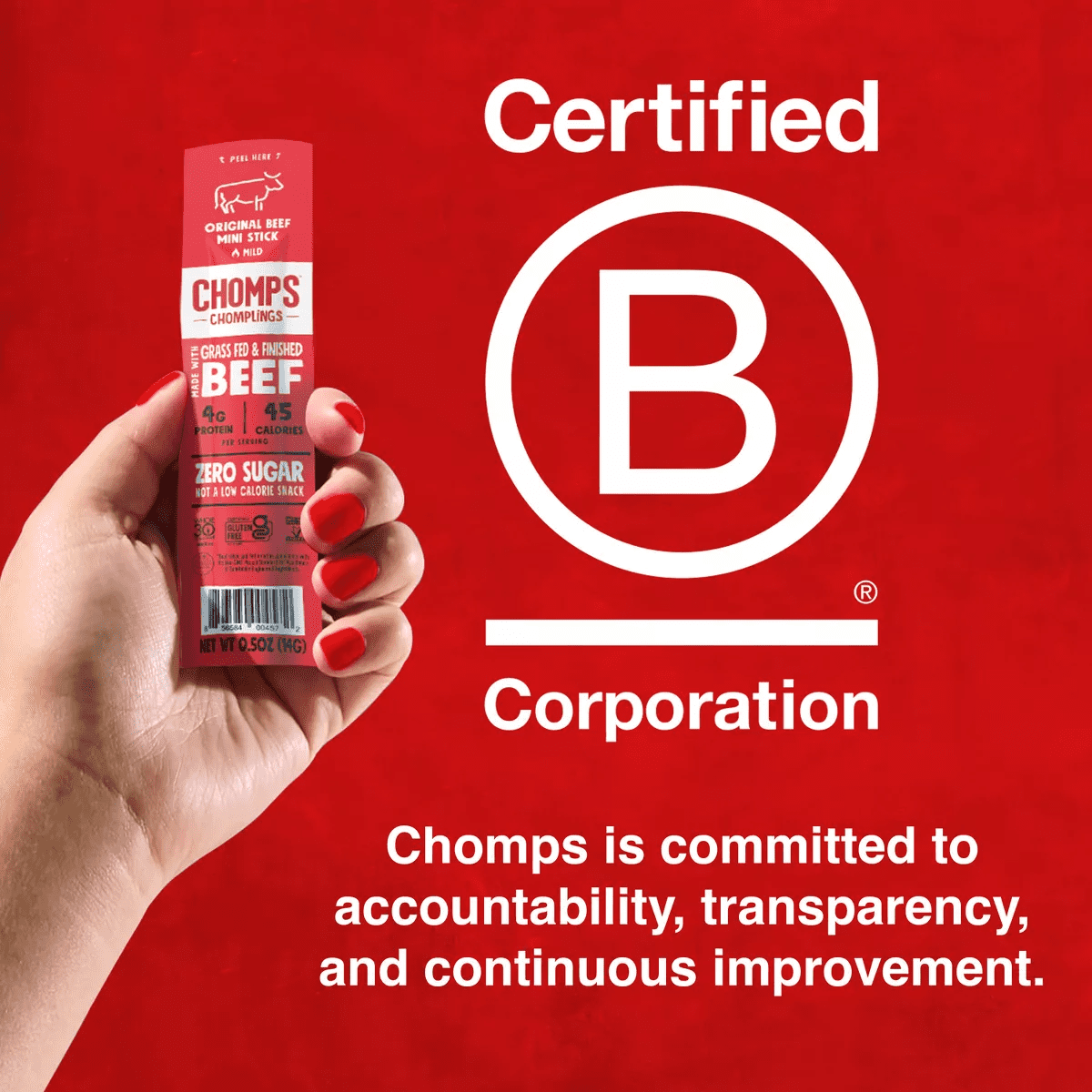 Chomps Chomplings Original Beef Mini Sticks - 7Oz/14Ct - Image 6