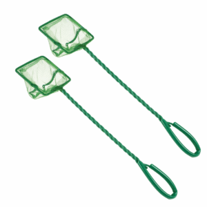 Unique Bargains Aquarium Fish Net Aquarium Fish Tank Accessories Small Fish Fine Net Green 3'' 2Pcs