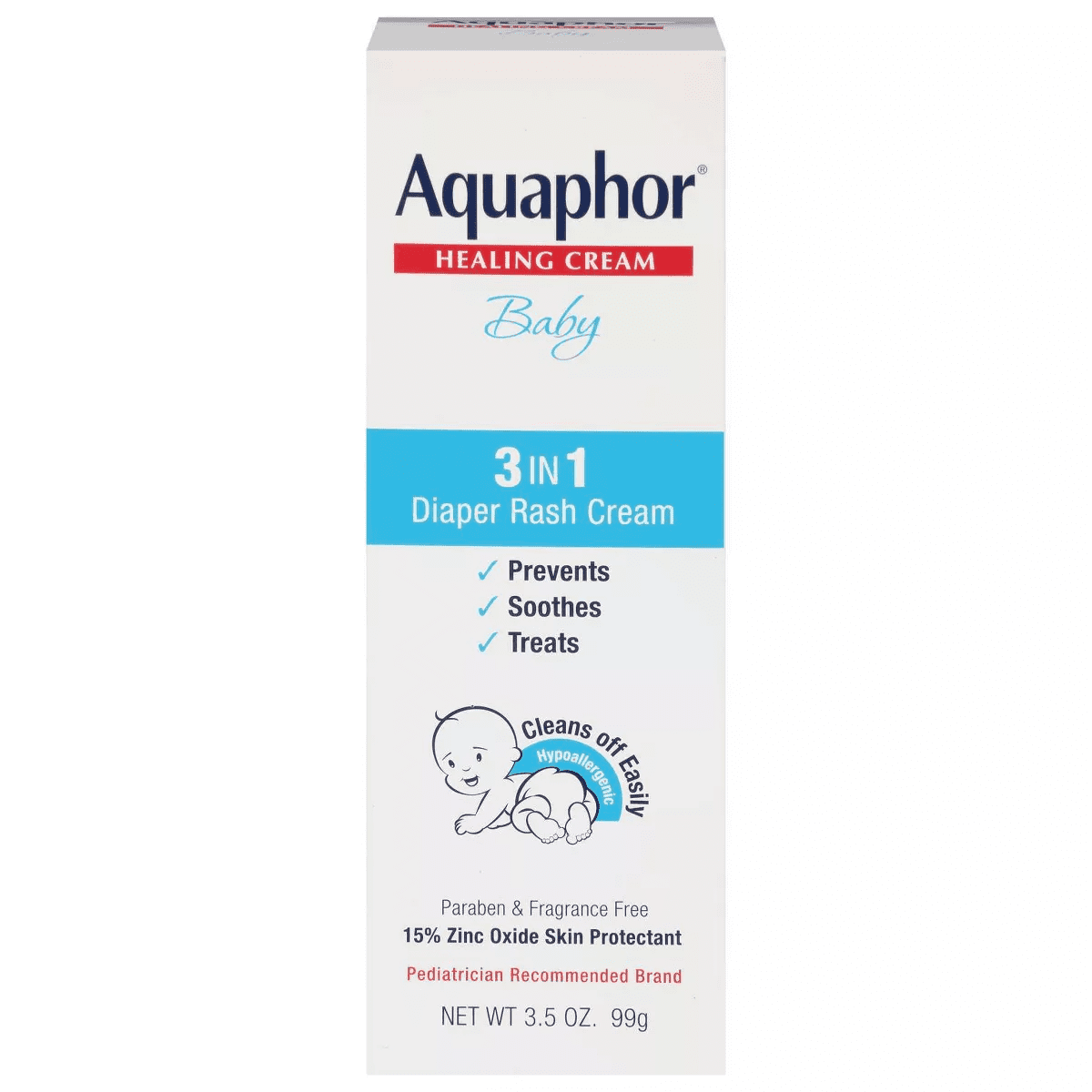 Aquaphor Baby 3-In-1 Diaper Rash Relief Cream - 3.5Oz - Image 4