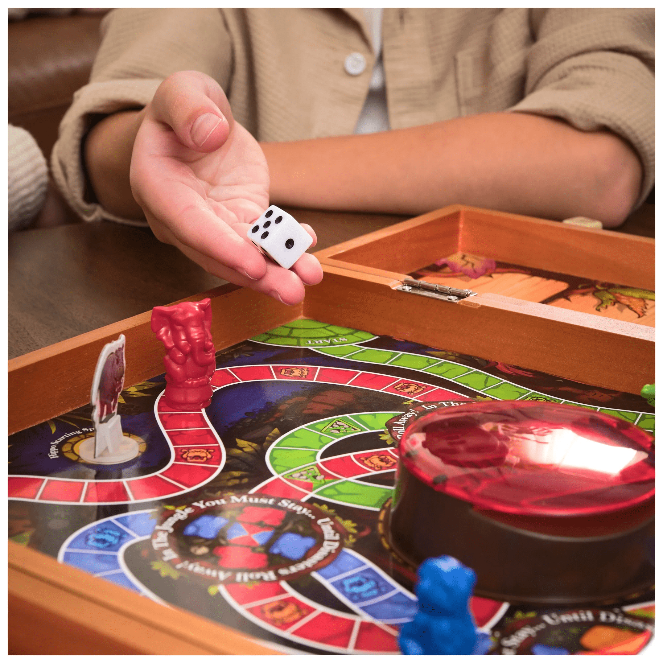 , Jumanji the Game, Real Wooden Box Edition of the Classic Adventure Board Game, Ages 8 and Up - Image 3