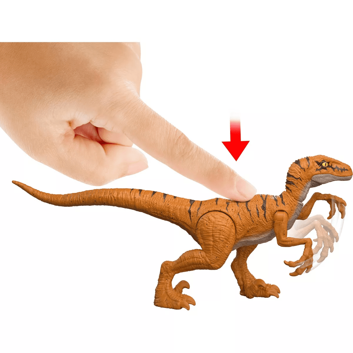 Jurassic World Jurassic Park I II and III Velociraptor Trilogy Set, 3 Action Figures with Attack - Image 3