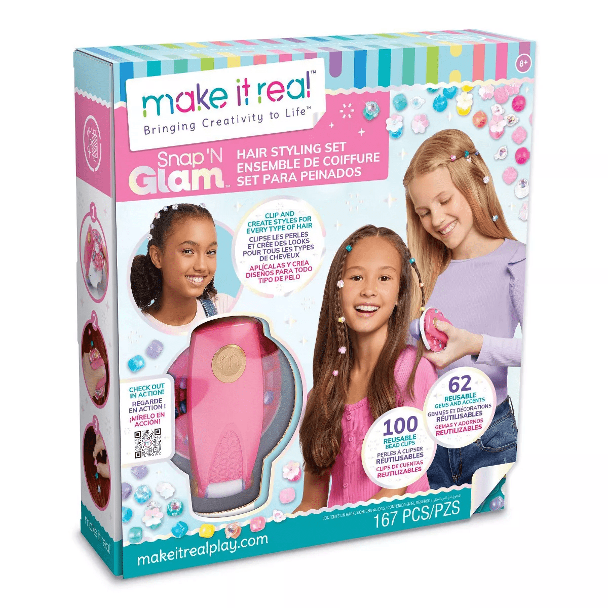 Make It Real Snap 'N Glam Hair Styling Set