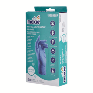 Large 50 -Count Embossed -Grip Nitrile Disposable Cleaning Gloves 25 -Pairs