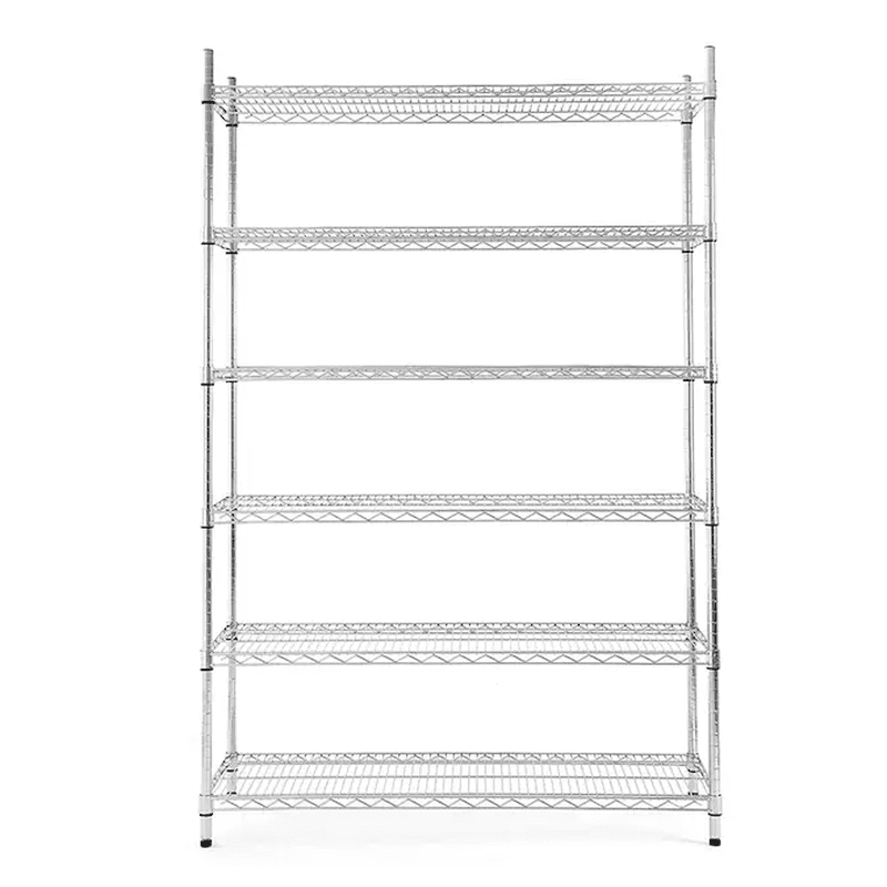 4 -Tier Chrome Metal Utility Shelving Unit with Wire Shelves ( 35.7-In W X 14-In D X 53-In H ) - Image 21