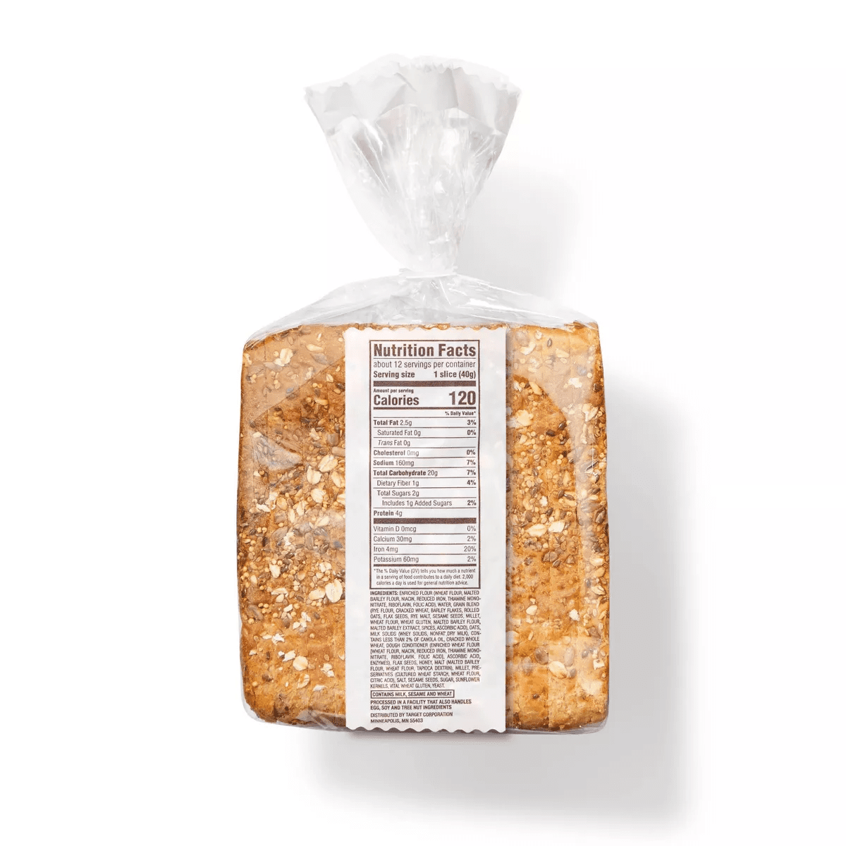 Sliced Multigrain Bread - 17Oz - Favorite Day™ - Image 2