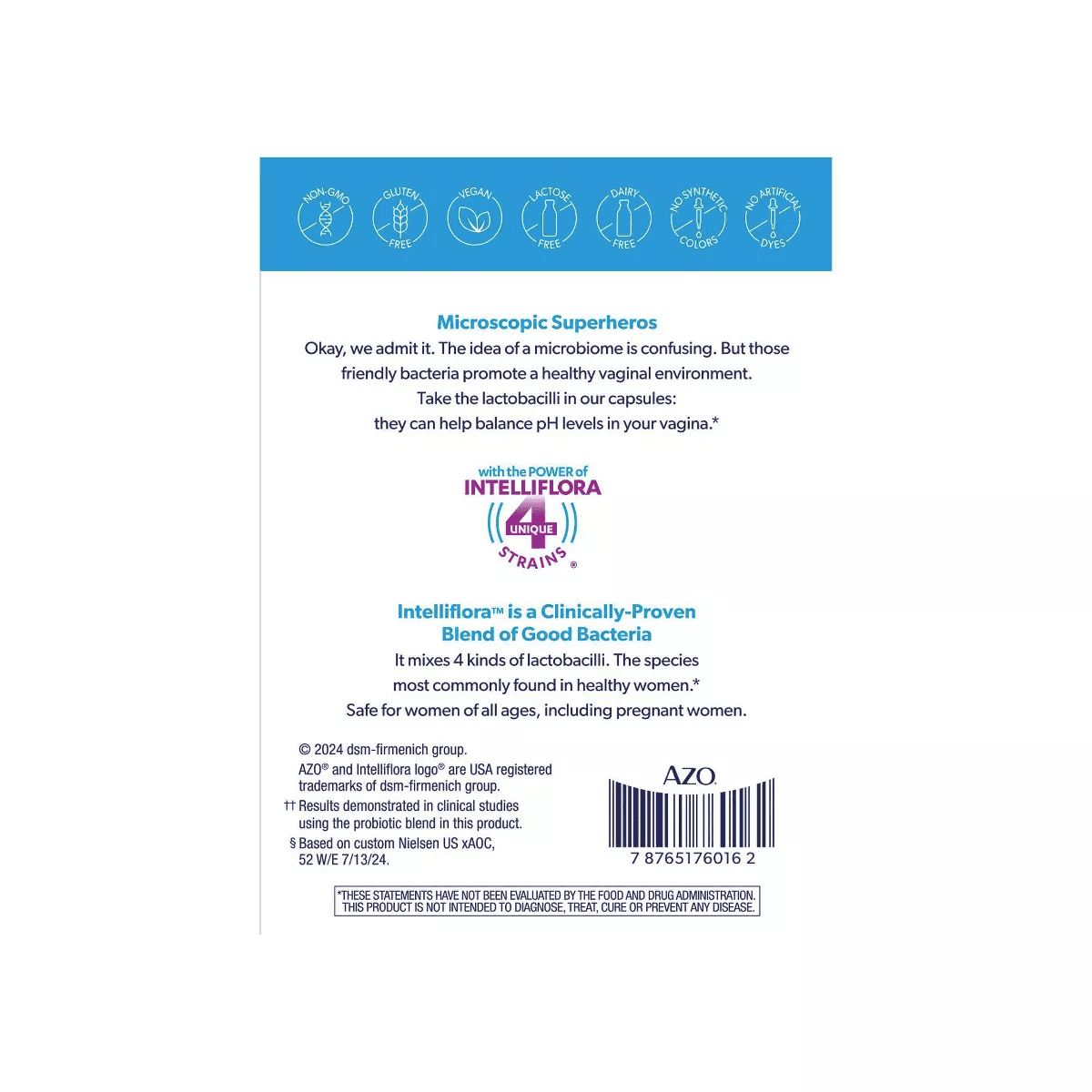 AZO Complete Feminine Balance, Daily Probiotic for Women, Supports Vaginal Health Capsules - 30Ct - Image 2