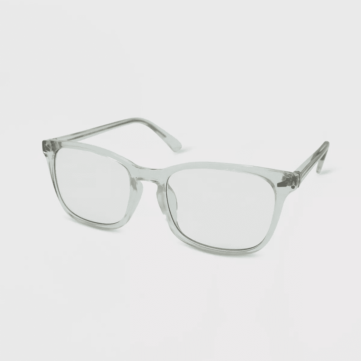 Women'S Crystal Rectangle Blue Light Filtering Glasses - Wild Fable™ Clear: Polycarbonate Frame, Medium Fit, Hinged Temple - Image 2