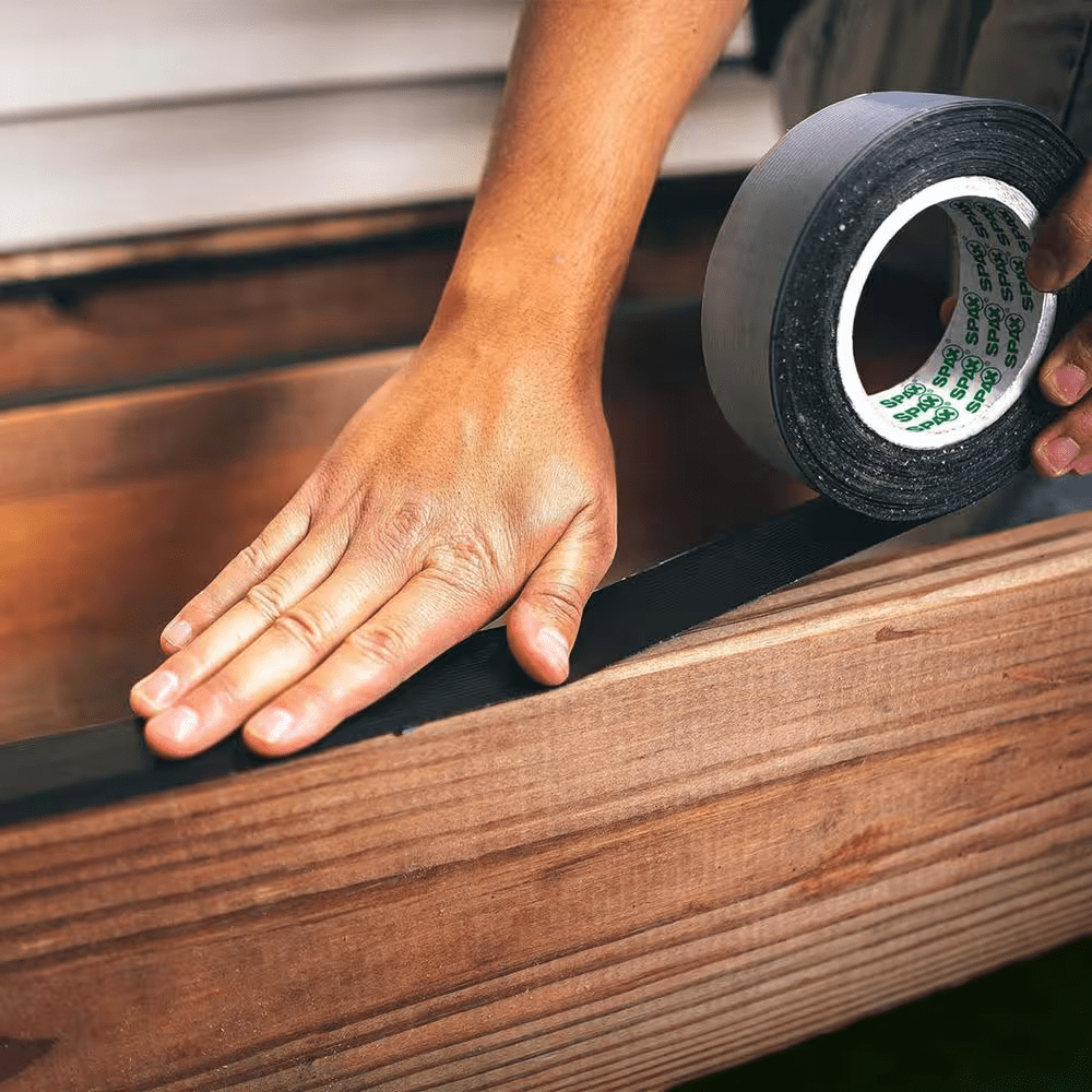 1 5/8 In. X 75 Ft. Deck Tape Butyl Waterproof Flashing Tape for Joist Ledger Wood Beams (1-Pack) Self-Adhesive - Image 6