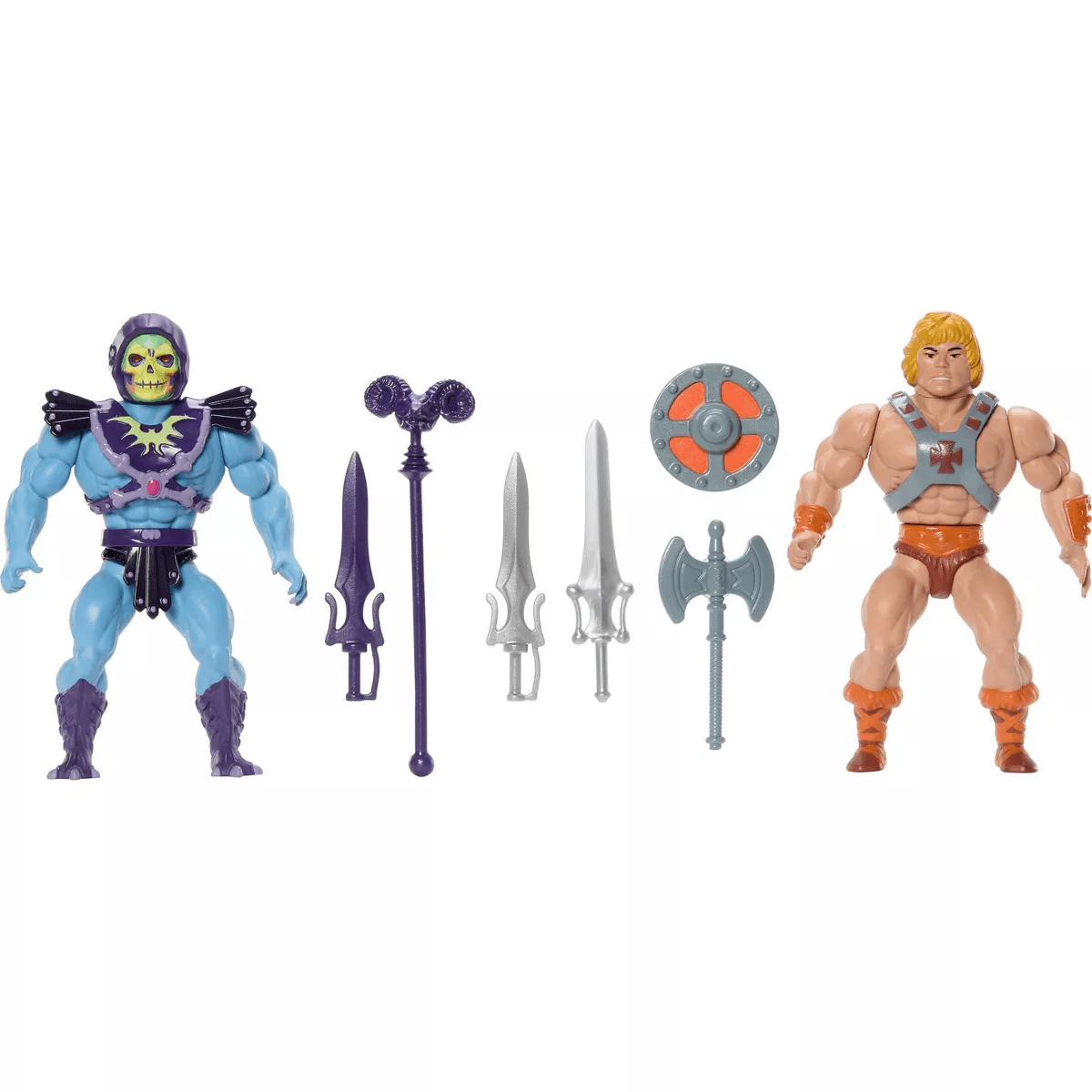 Masters of the Universe Origins Retro Punching He-Man and Skeletor 80Th Anniversary Mattel