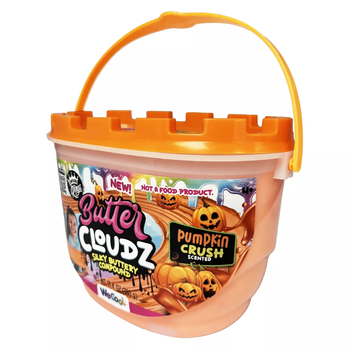 Compound Kings Halloween Pumpkin Crush Butter Cloudz Tub: Creative Thinking Slime for Kids & Adults, 1 Piece - Image 4