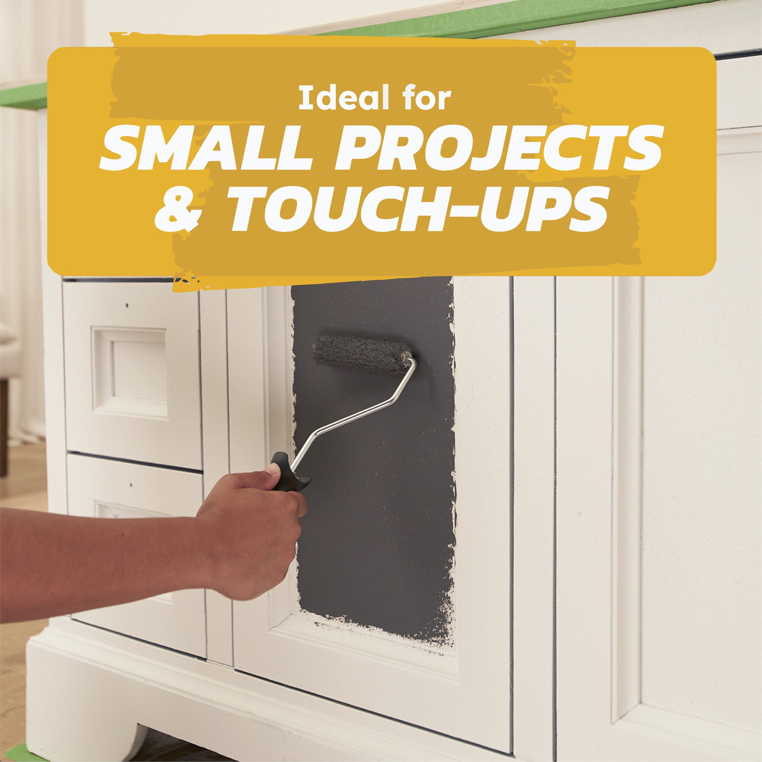 4-Piece Knit Polyester Mini Roller Paint Tray Kit - Image 3