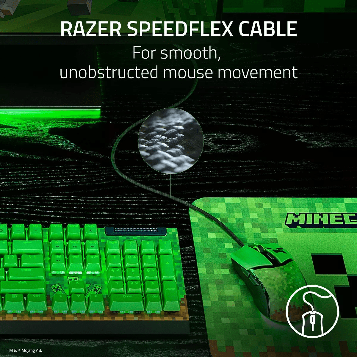 Razer Cobra Customizable Gaming Mouse - Minecraft Edition: Wired Precision Device - Image 6