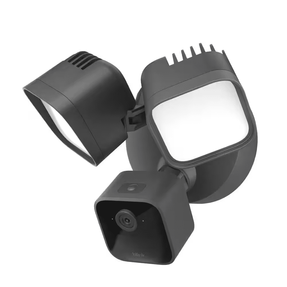 Wired Floodlight Camera - Smart Security Camera, 2600-Lumens, HD Works with Alexa - 1 Camera (Black) - Image 2