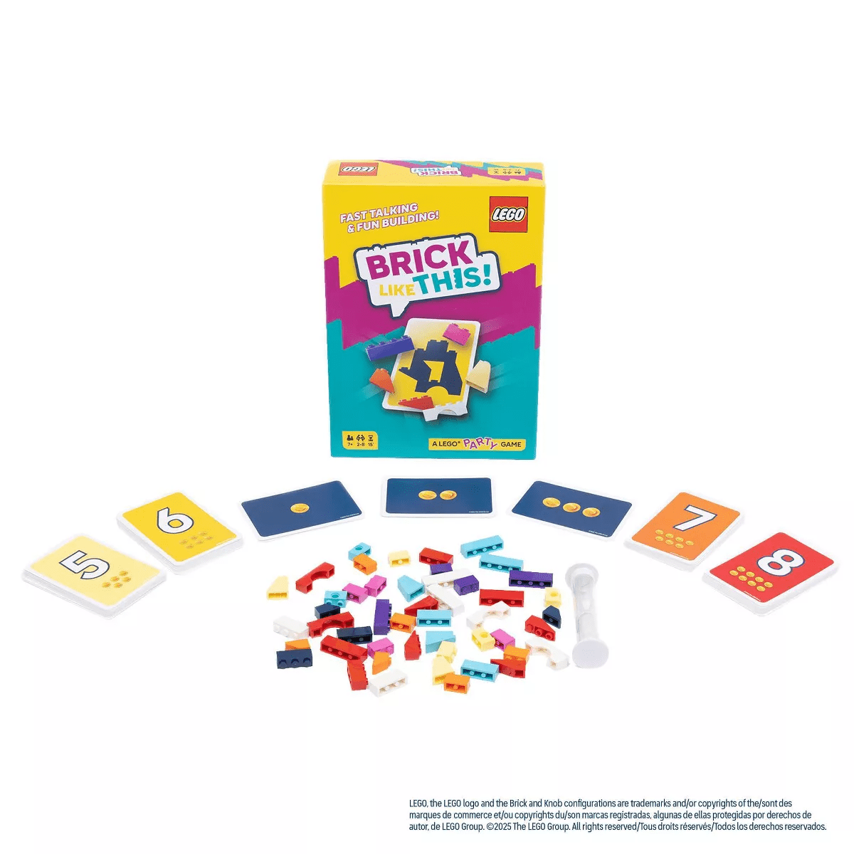 Asmodee Brick like This Board Game: Party Game, 2-8 Players, 15-Minute Play, Problem Solving, Includes Cards & Timer - Image 4