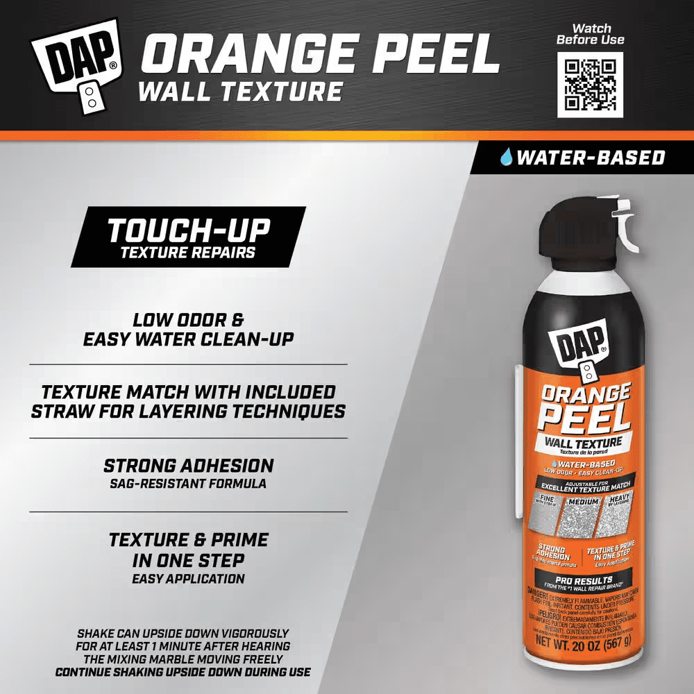 Spray Texture 20 Oz. Orange Peel Water Based Wall Texture Quick Repair (6-Pack) - Image 2