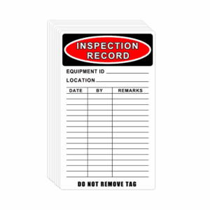 5 X 3 Safety Inspection Record Labels 100 Pieces for Equipment Maintenance and Quality Control
