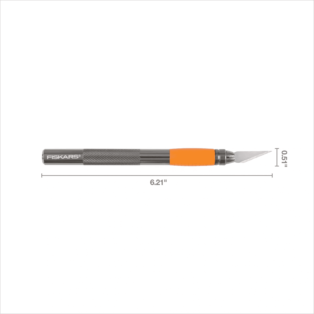 Fiskars Softgrip Detail Knife: Silver Craft Cutter, Manual Titanium Blade, Art & Stationery Tool, 8.25" Length - Image 9