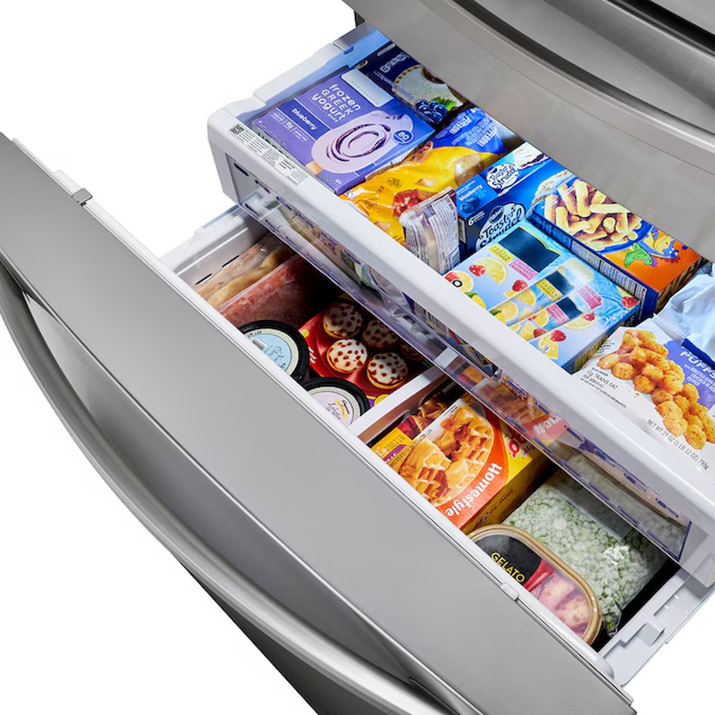 Standard-Depth with Flexzone Drawer 28-Cu Ft 4 -Door 36-In Wide Smart Compatible French Door Refrigerator with Ice Maker with Water and Ice Dispenser ( Fingerprint Resistant Stainless Steel ) ENERGY STAR Certified - Image 10
