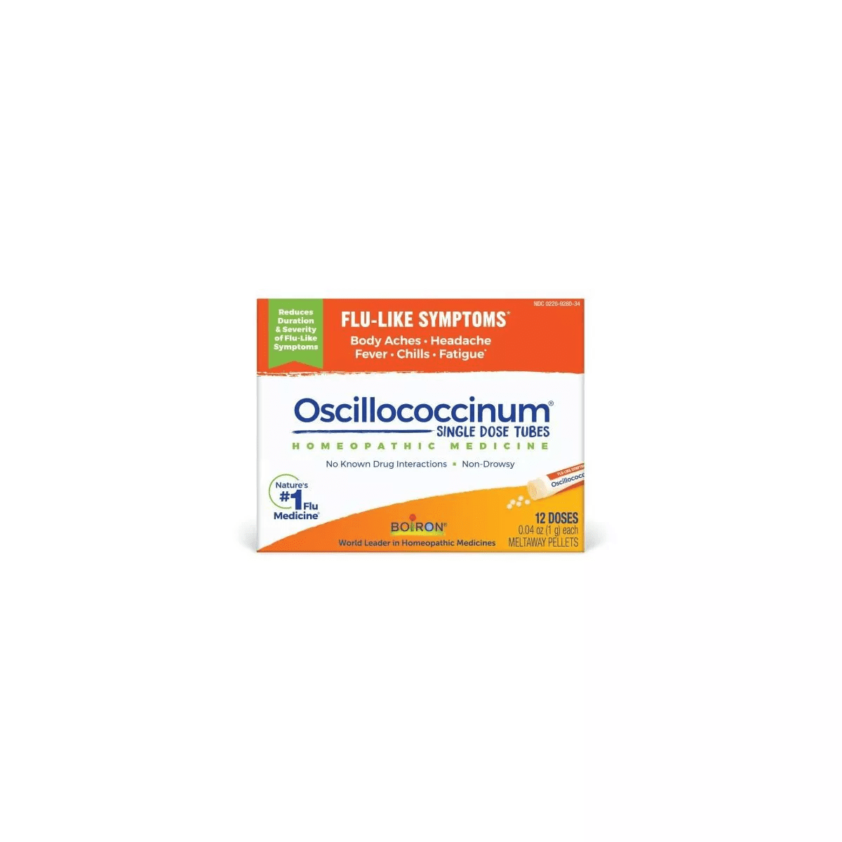 Oscillococcinum by Boiron Homeopathic Medicine for Flu-Like Symptoms - 12 Doses - Image 2