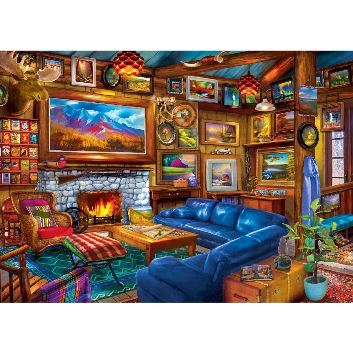 Masterpieces Home Sweet Home - Artistic Retreat 500 Piece Jigsaw Puzzle - Image 3