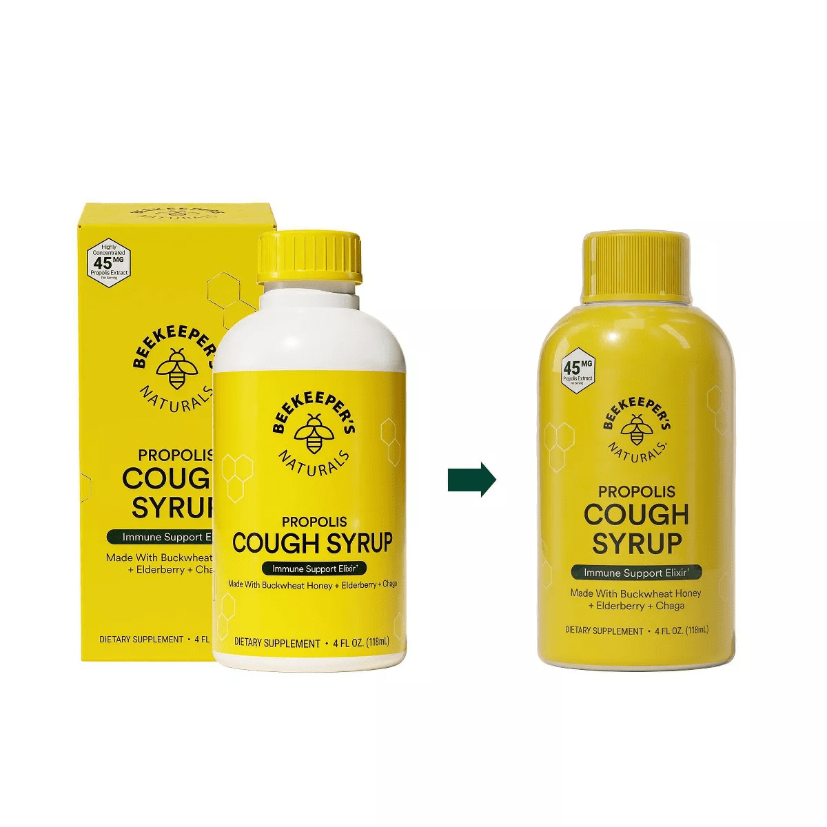 Beekeepers Naturals Daytime Propolis Cough Syrup - 4 Fl Oz - Image 2