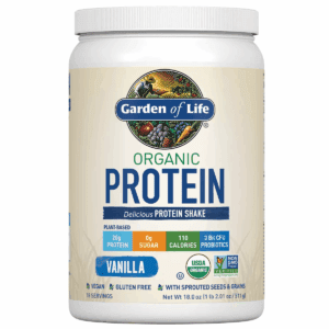 Garden of Life Organic Vegan Protein Plant Based Powder - Vanilla - 18Oz