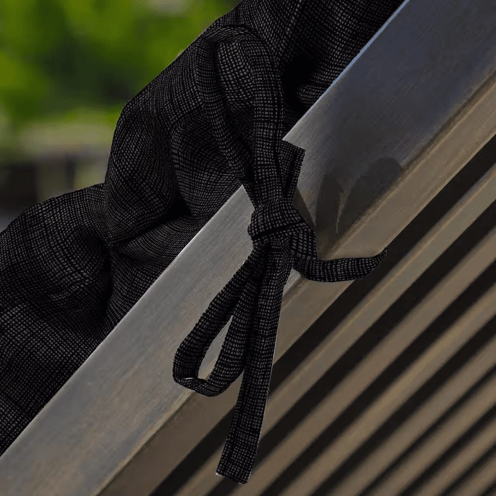 21 In. X 72 In. Outdoor Chaise Lounge Cushion in Black Leala - Image 6